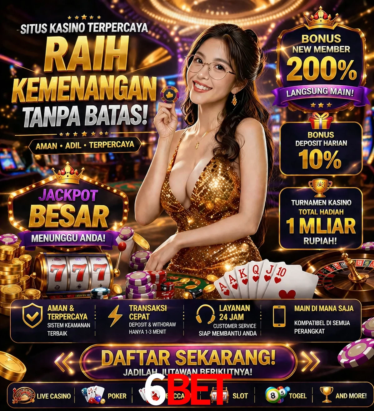 Roleta e blackjack 6bet